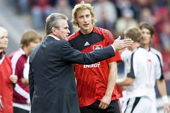 Jupp Heynckes und Stefan Kießling kennen sich aus gemeinsamen Leverkusener Zeiten.