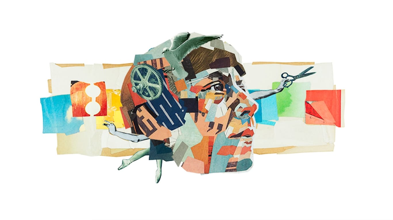 Google zelebriert mit einem Doodle den 128. Geburtstag der Künstlerin Hannah Höch.