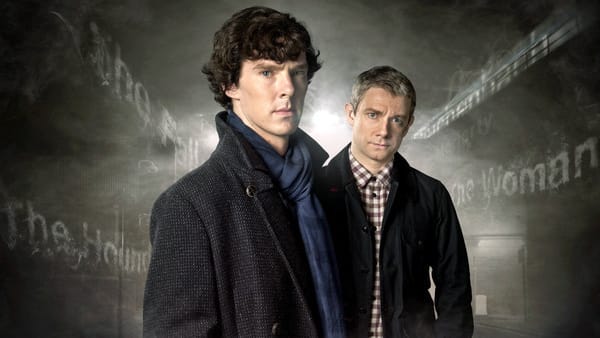 Benedict Cumberbatch (l.) und Martin Freemann als Sherlock Holmes und Dr. Watson in der aktuellen BBC-Serie "Sherlock"