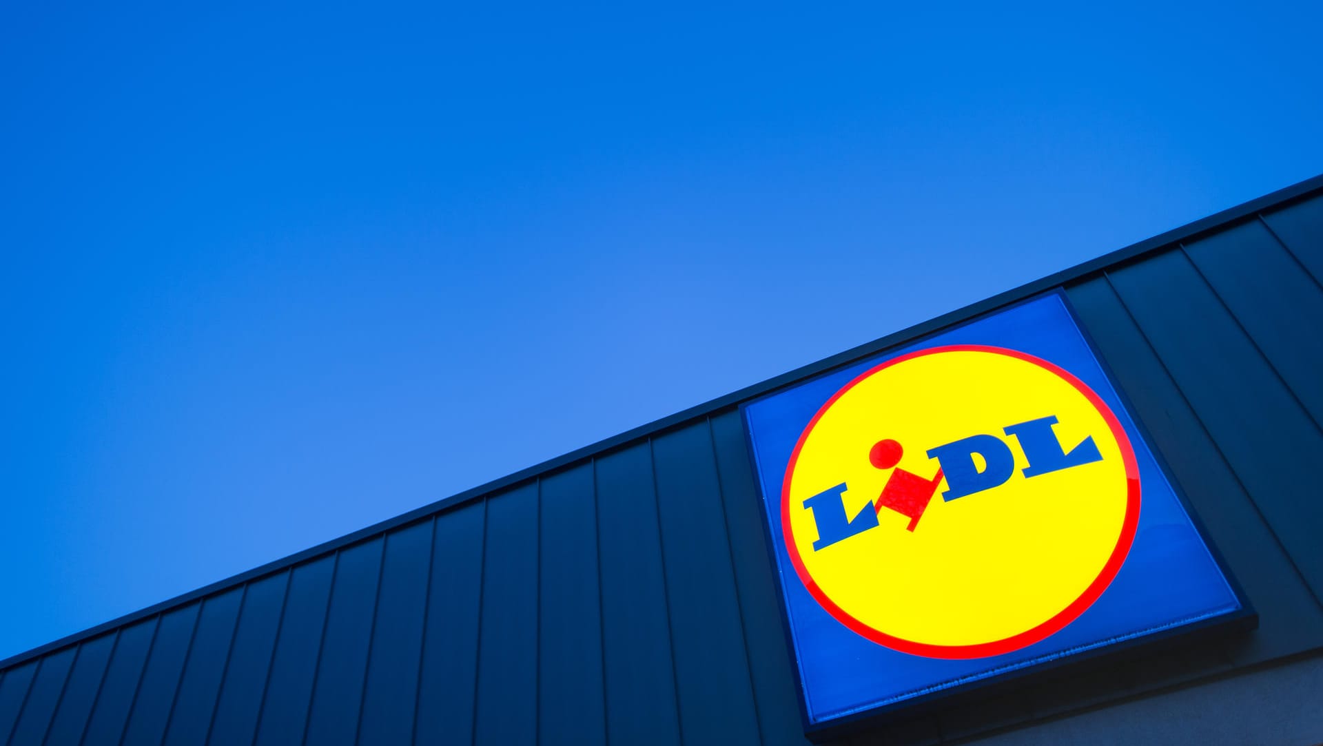 Das Logo eines Lidl-Supermarktes