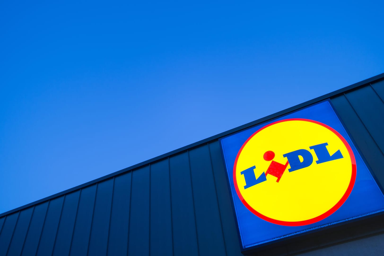 Das Logo eines Lidl-Supermarktes