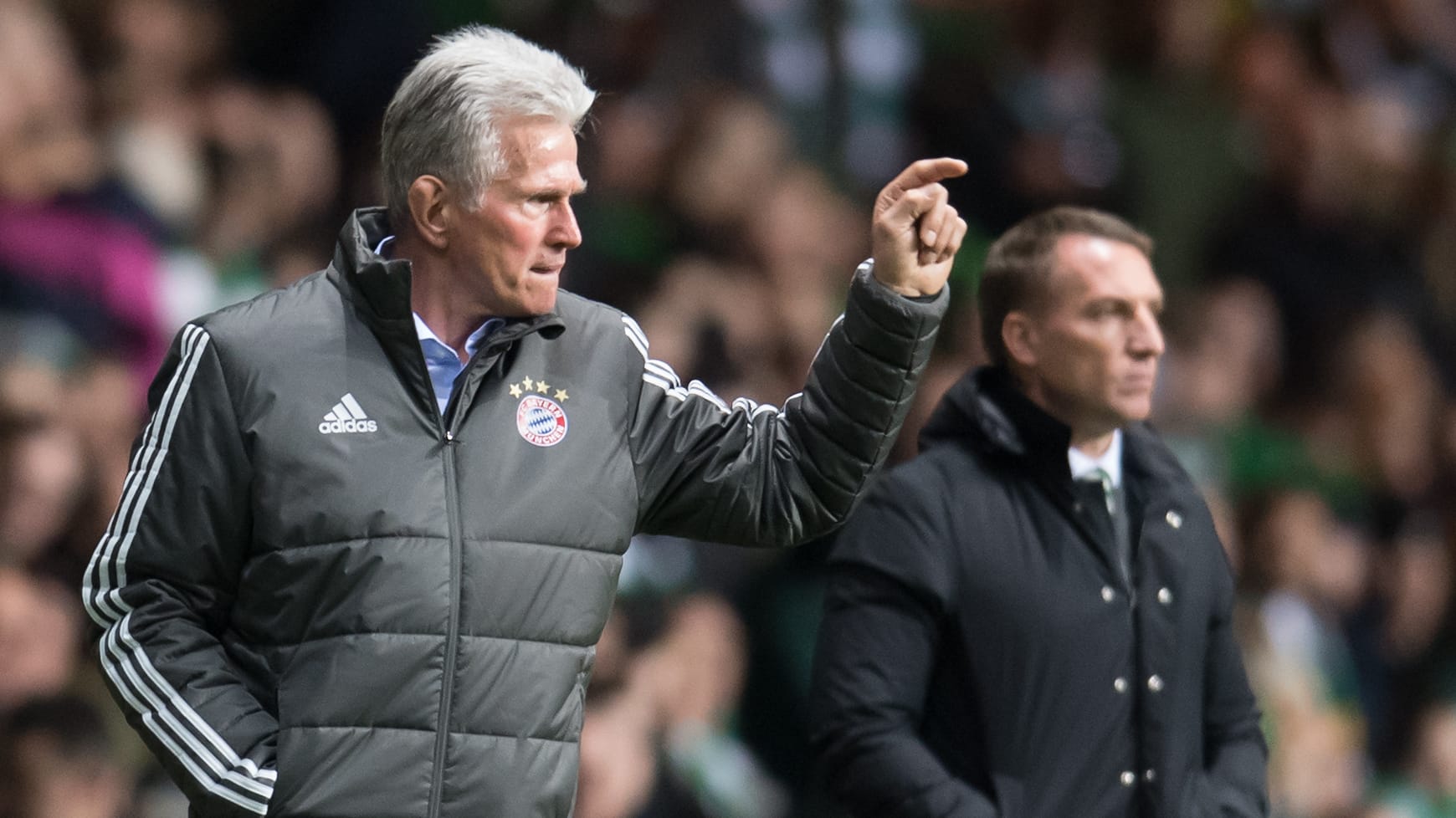 Die Trainer Jupp Heynckes (l.) und Brendan Rodgers.