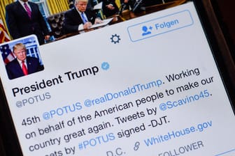 Der private Twitter-Account von Donald Trump war für kurze Zeit offline.