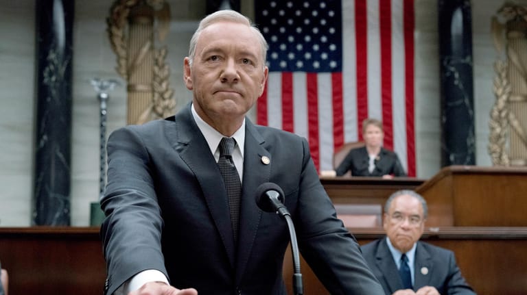 Im TV-Hit "House of Cards" spielt Kevin Spacey den fiktiven US-Präsidenten Frank Underwood.