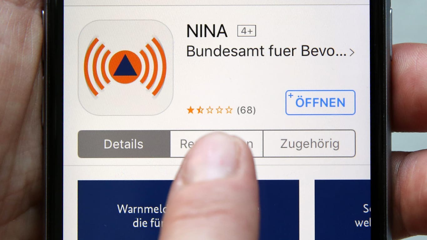 Die App Nina warnt vor vielfältigen Bedrohungslagen.