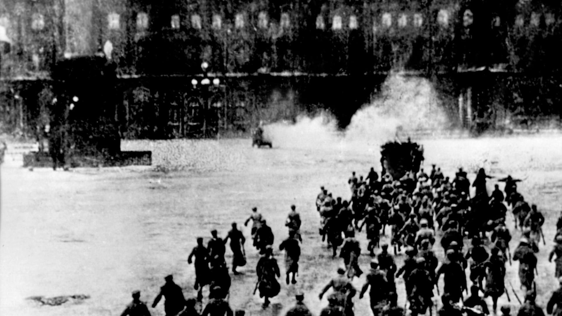 Sturm auf das Winterpalais in St. Petersburg.