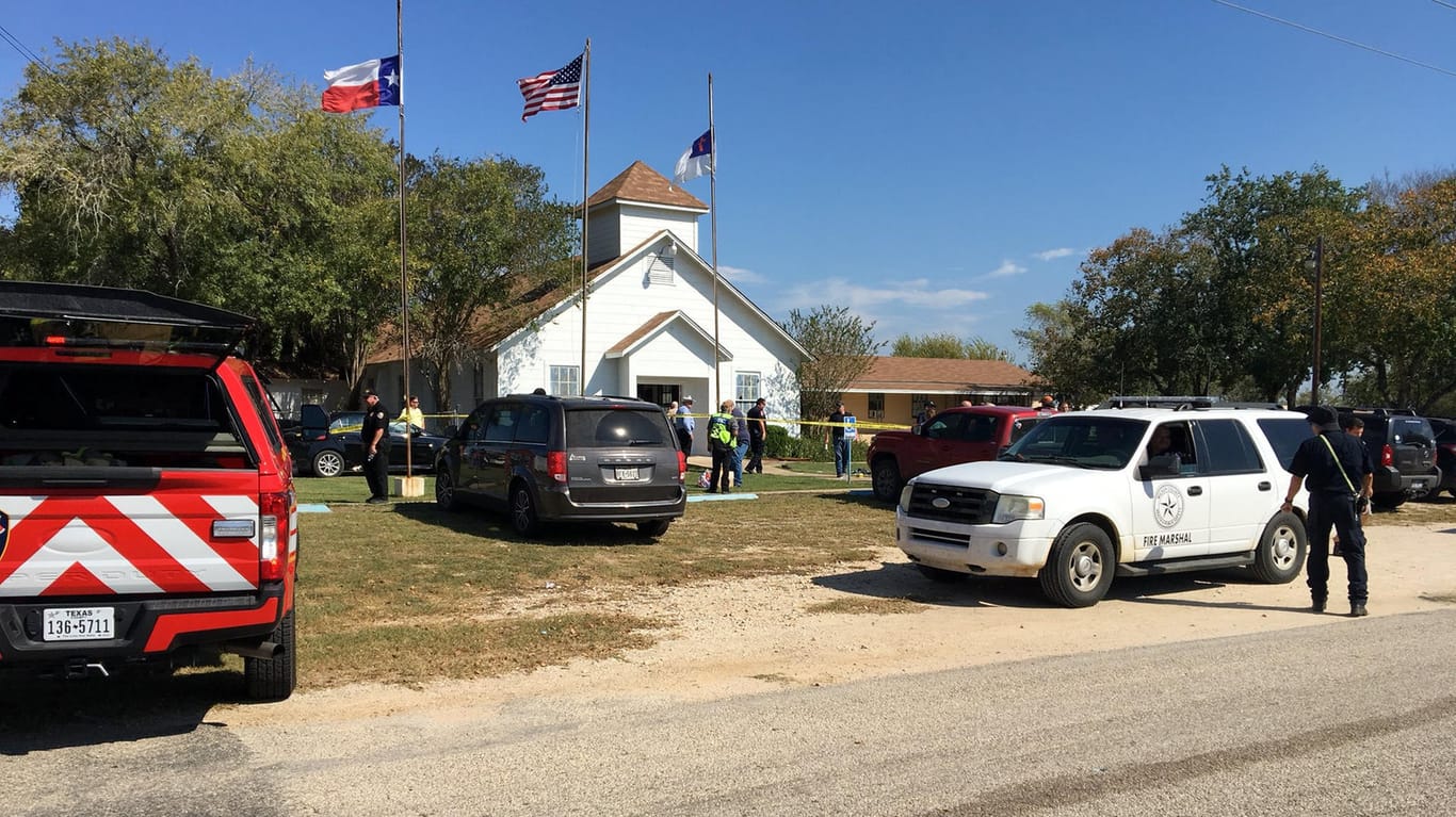 Die betroffene Kirche in Texas: Hier tötete der Schütze zahlreiche Menschen.