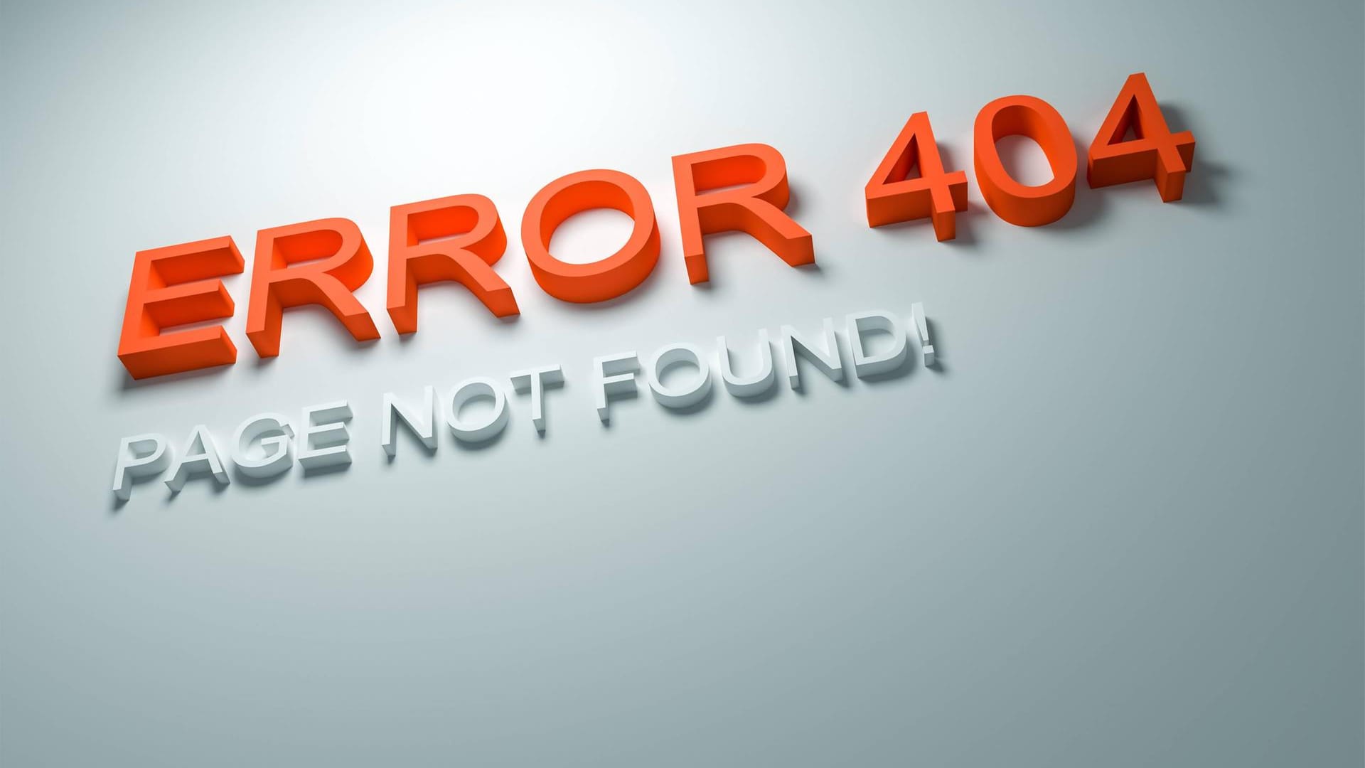 Error 404 Page not found