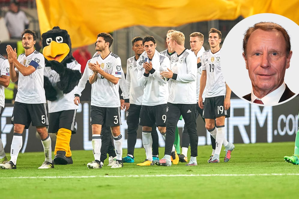 Die deutsche Nationalmannschaft nach dem 6:0 in Stuttgart gegen Norwegen.
