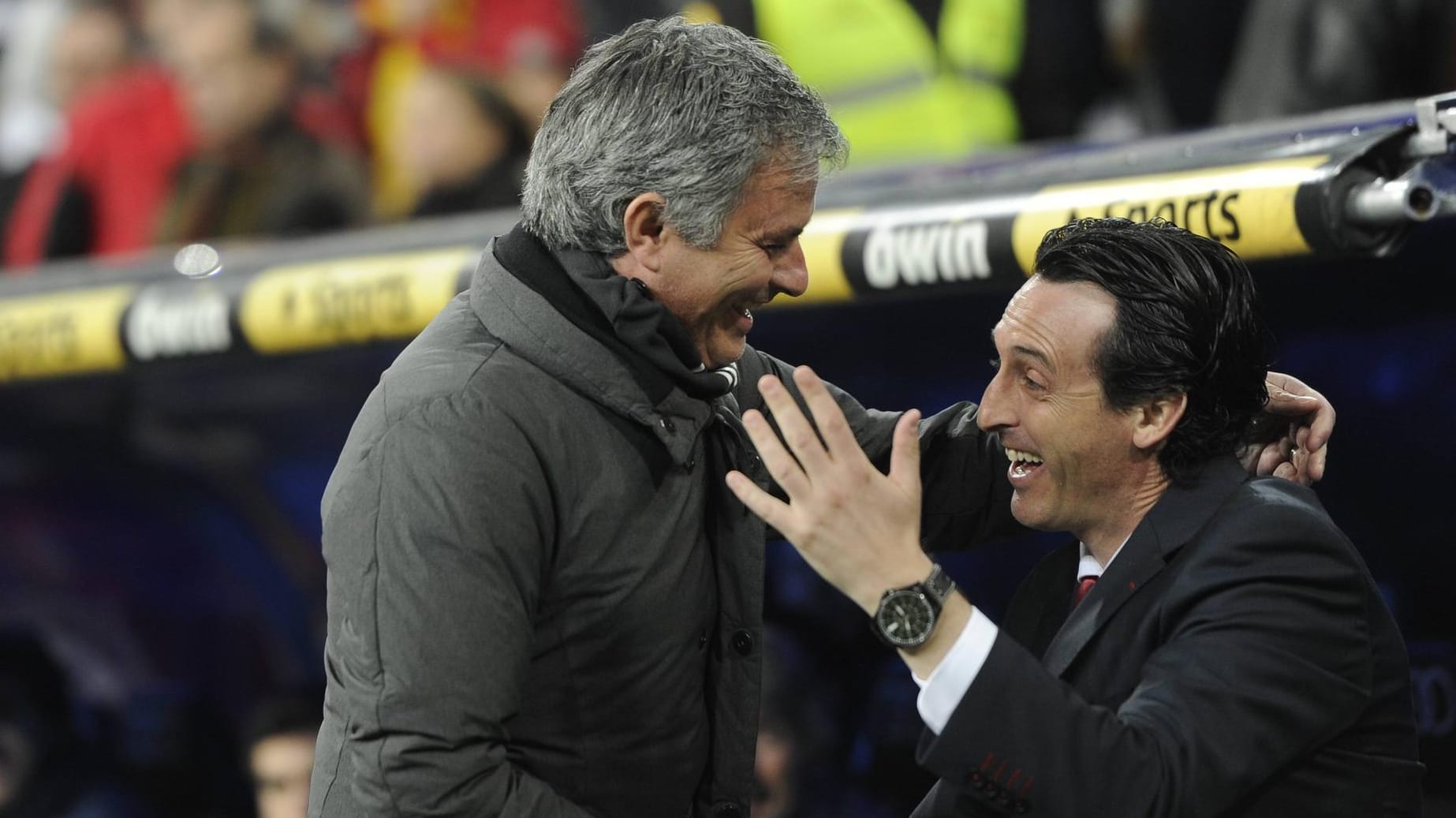 Beerbt Jose Mourinho (l.) Paris-Trainer Unai Emery? Beerbt Jose Mourinho (l.) Paris-Trainer Unai Emery?