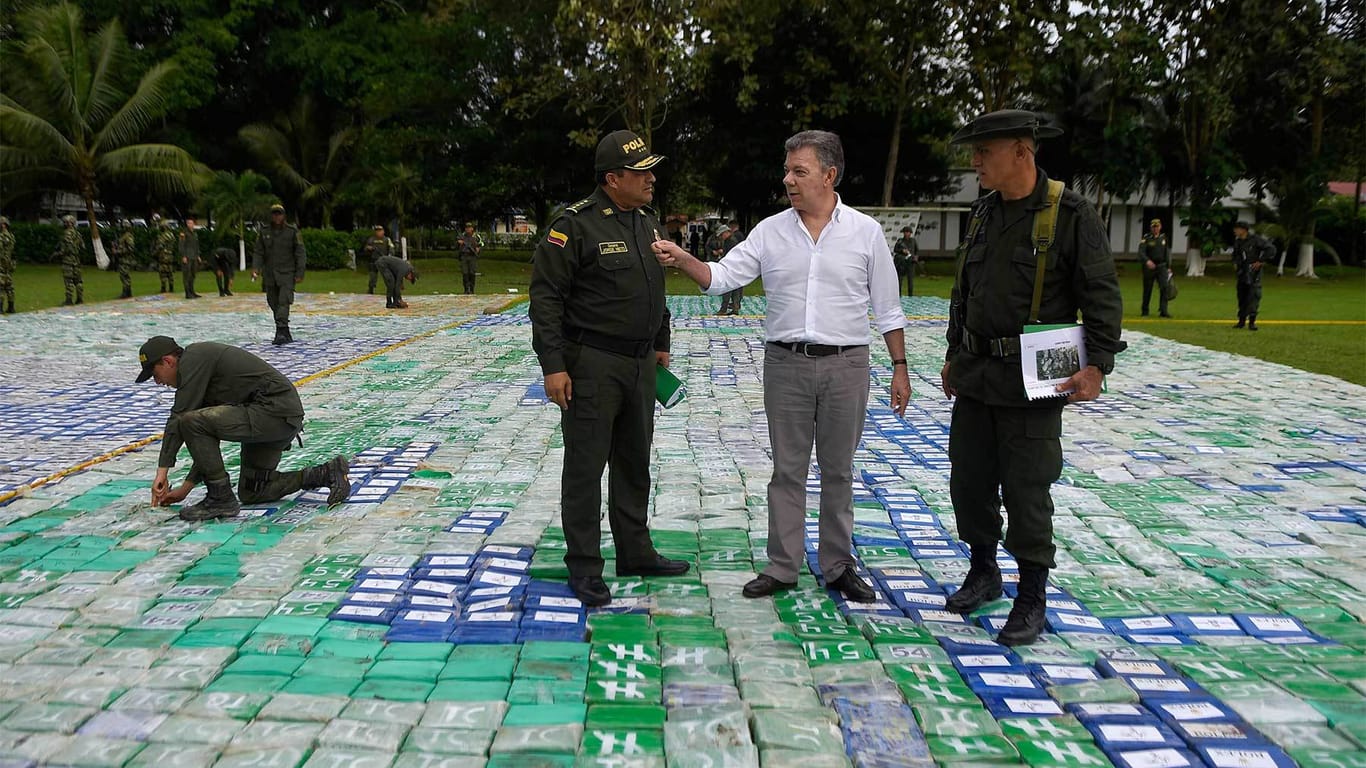 Das beschlagnahmte Kokain: Die Operation des Militärs ist nur ein kleiner Schritt im Marathon gegen die Drogenkartelle.
