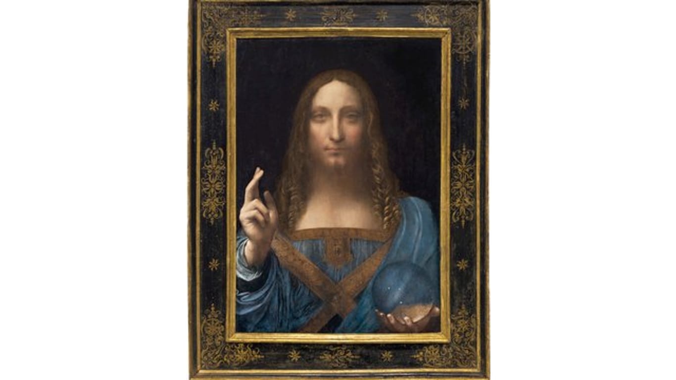 Das Gemälde "Salvator Mundi" von Leonardo Da Vinci sorgt im Vorfeld der Auktion für viel Wirbel.