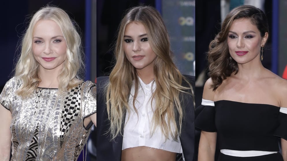 Janin Ullmann, Stefanie Giesinger und Nazan Eckes haben sich in Schale geworfen.