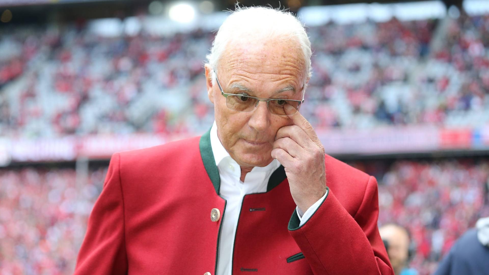 Franz Beckenbauer in der Münchner Allianz Arena.