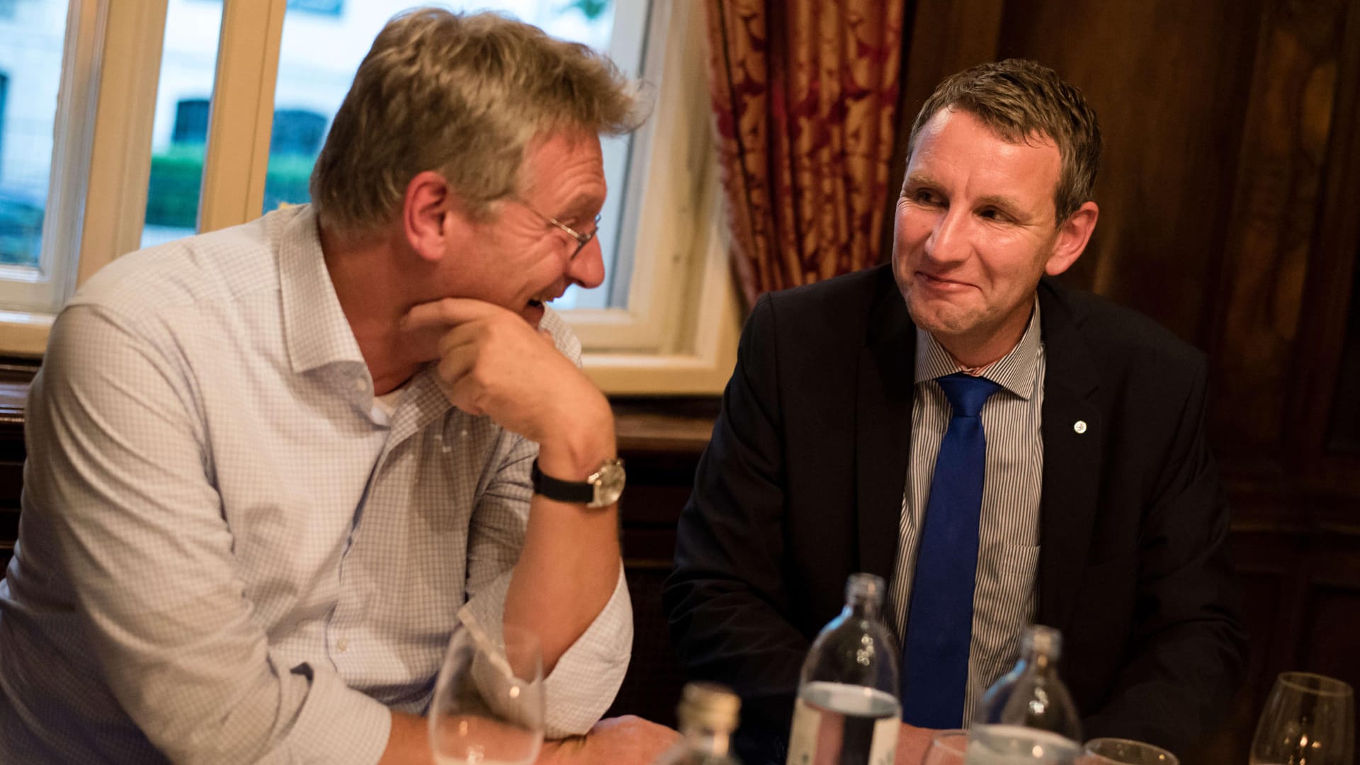 Parteivorsitzender Jöerg Meuthen mit Björn Höcke: Noch immer streitet die AfD um das Ausschlussverfahren gegen den Thüringer Landessprecher.