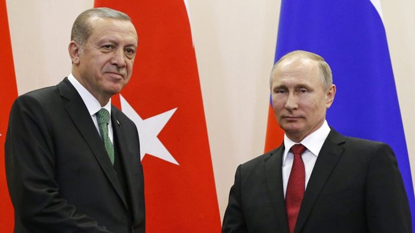 Der russische Präsident Putin und der türkische Präsident Erdogan während eines Treffens im Mai diesen Jahres in Sotschi.