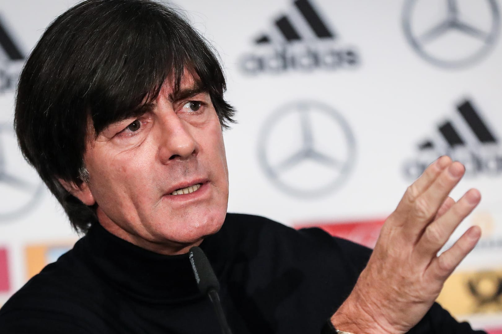 Bundestrainer Joachim Löw erwartet von seinem Team einen couragierten Auftritt gegen Frankreich.