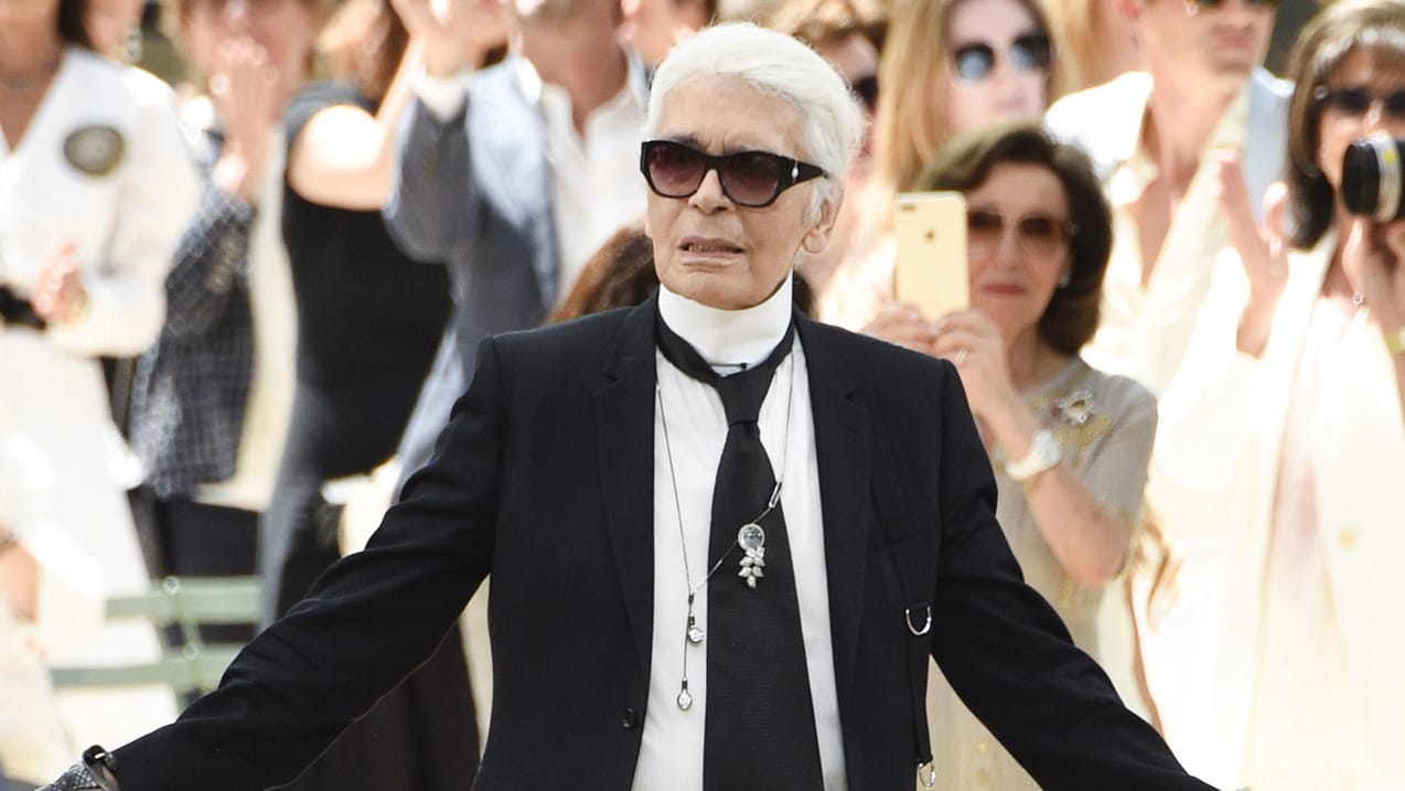 Karl Lagerfeld sorgte im französischen Fernsehen für Aufregung.