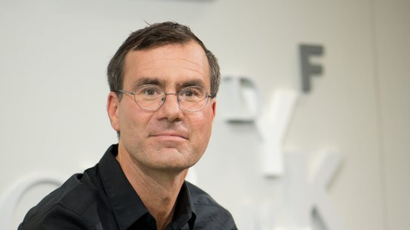 Der Wissenschaftsautor Stefan Klein auf der Buchmesse (2014).