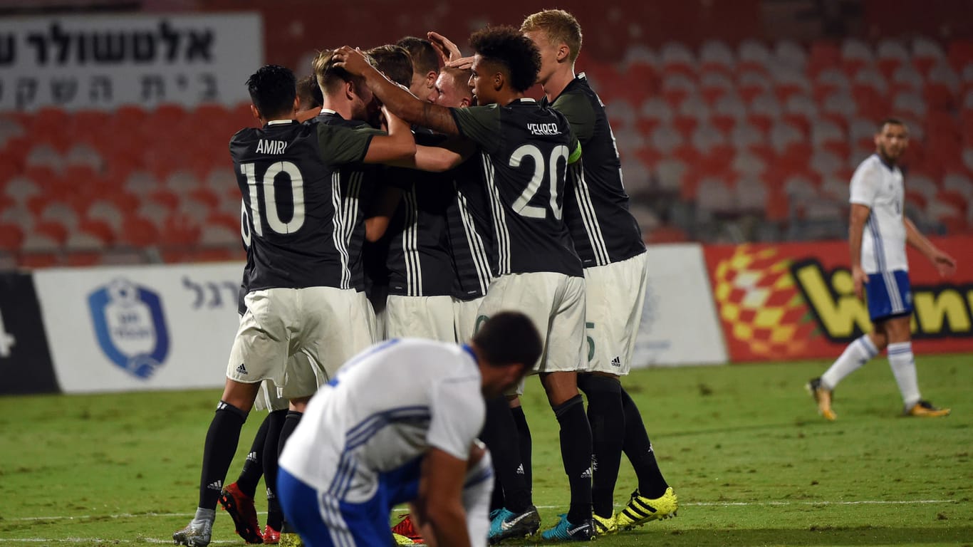 Die deutsche U-21-Nationalmannschaft gewann mit 5:2 in Israel.