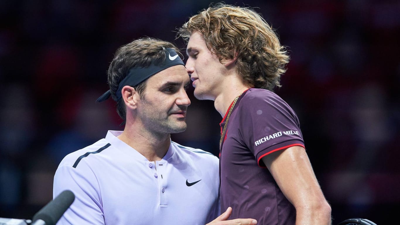 Kampf der Generationen: Roger Federer (36) setzte sich gegen den 16 Jahre jüngeren Alexander Zeverev durch.