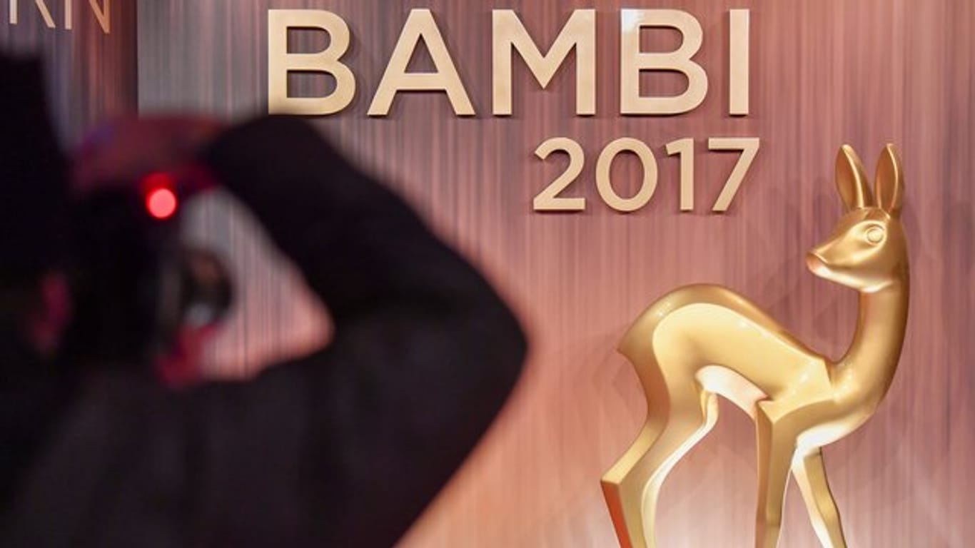 Vorbereitungen auf die Verleihung des Medienpreises Bambi.