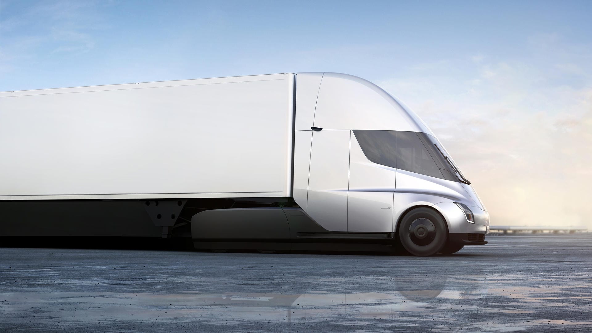 Der Elektroautohersteller Tesla will auch das Lastwagen-Geschäft aufmischen: Dieser strombetriebene Sattelschlepper soll ab 2019 produziert werden.