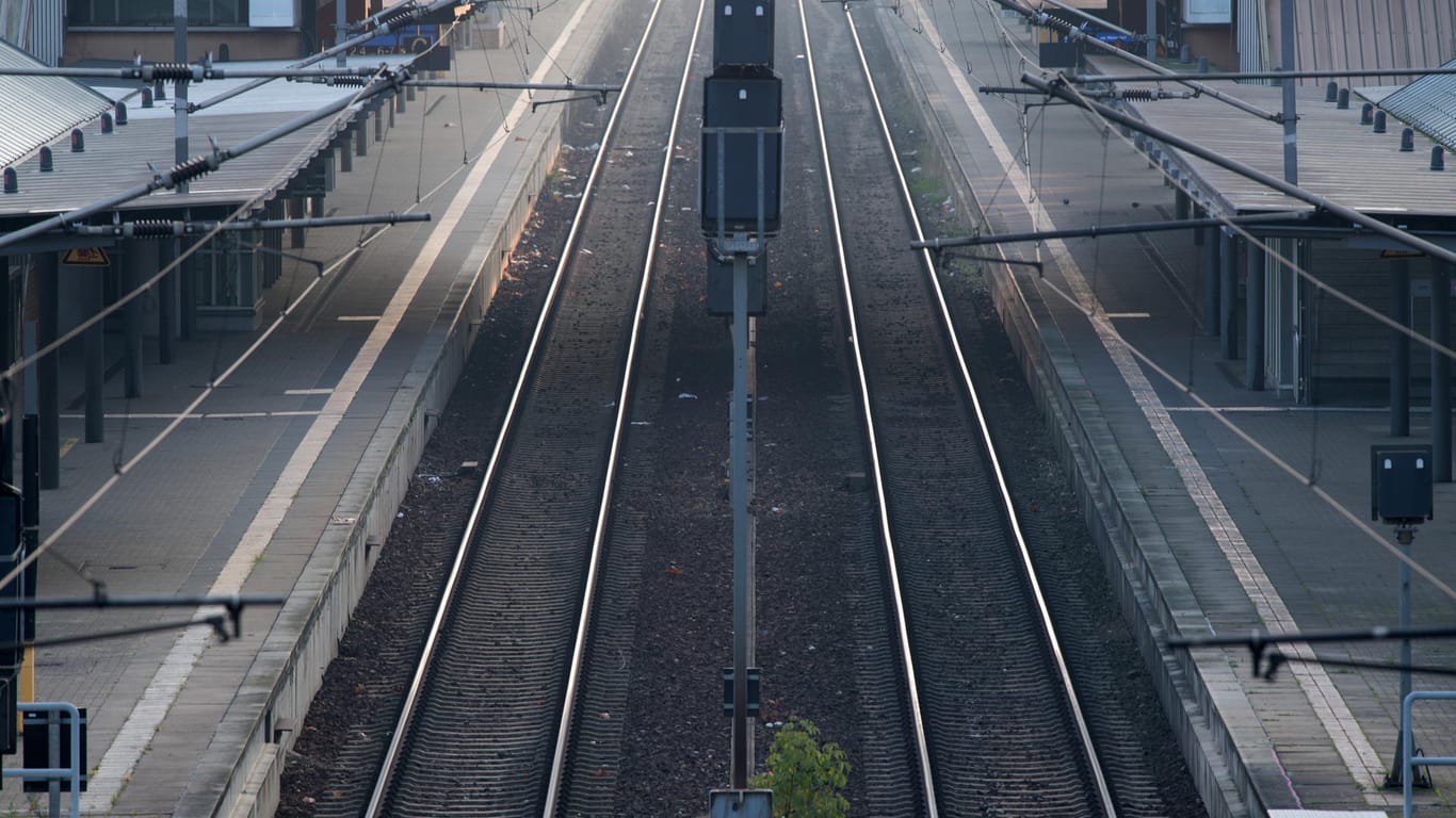 Leerer Bahnsteig (Symbolfoto).
