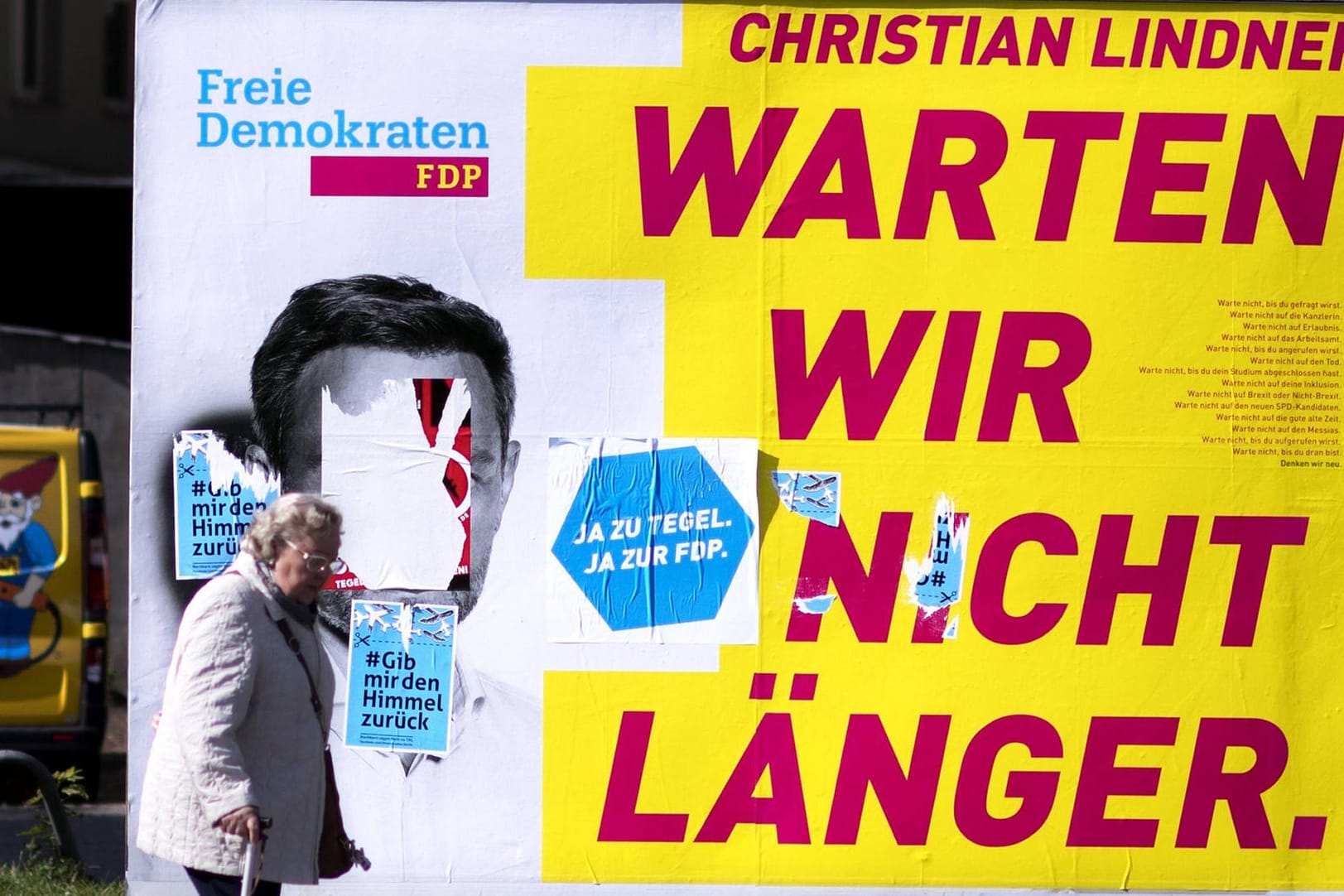 Ein Wahlplakat der FDP in Berlin: Um ihre Grundsätze nicht zu verraten, hat die Partei die Jamaika-Gespräche abgebrochen.