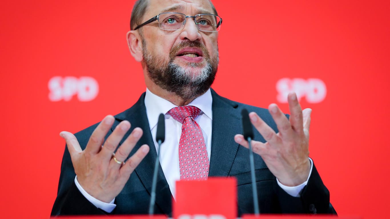 SPD-Vorsitzender Martin Schulz: War die Entscheidung gegen eine Große Koalition vorschnell?
