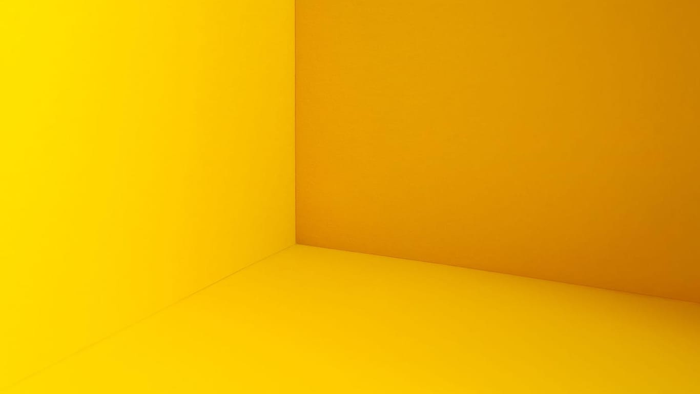 Ein Alptraum für gewisse Phobiker: ein komplett gelber Raum.