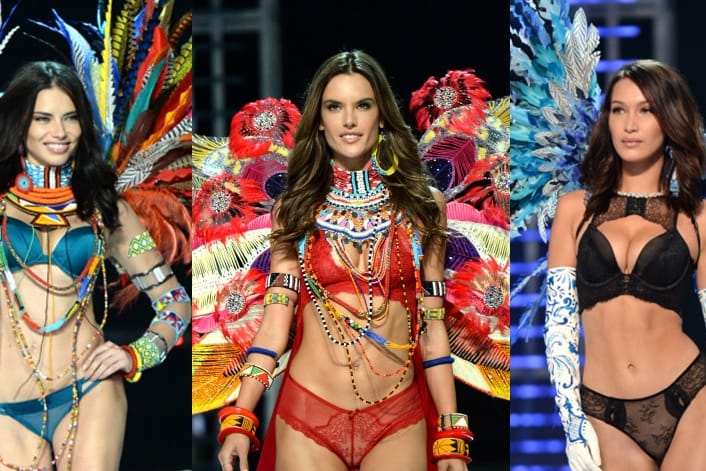 Adriana Lima, Alessandra Ambrosio und Bella Hadid auf der Victoria's Secret Fashion Show in Shanghai.