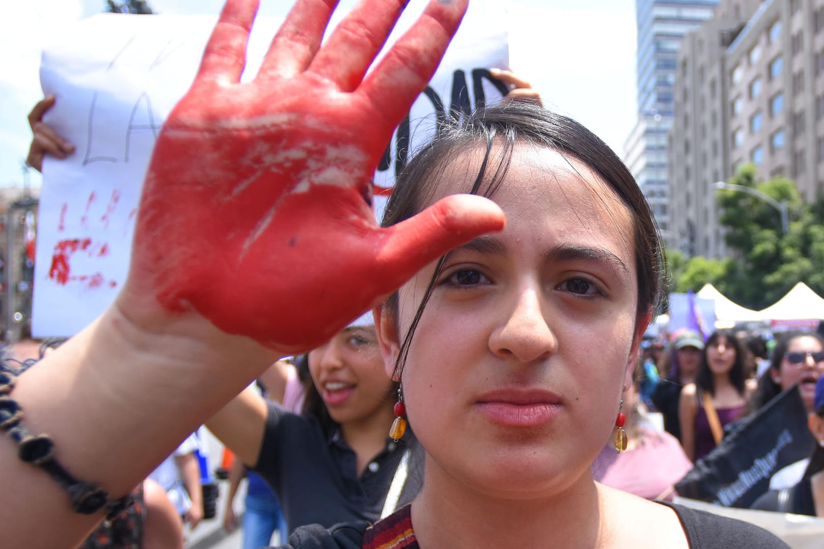 Protest gegen Gewalt gegen Frauen in Mexiko