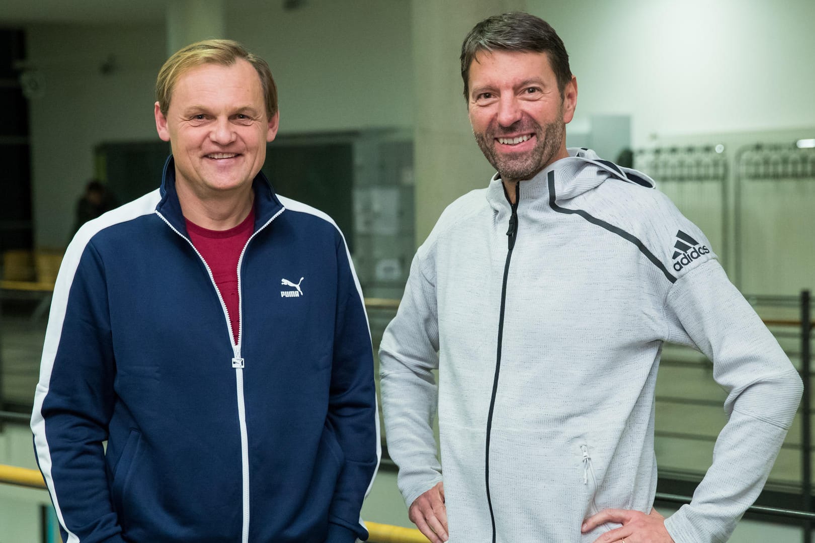 Die Vorstandvorsitzenden von adidas, Kasper Rorsted (r), und Puma, Björn Gulden Die Vorstandvorsitzenden von adidas, Kasper Rorsted (r), und Puma, Björn Gulden