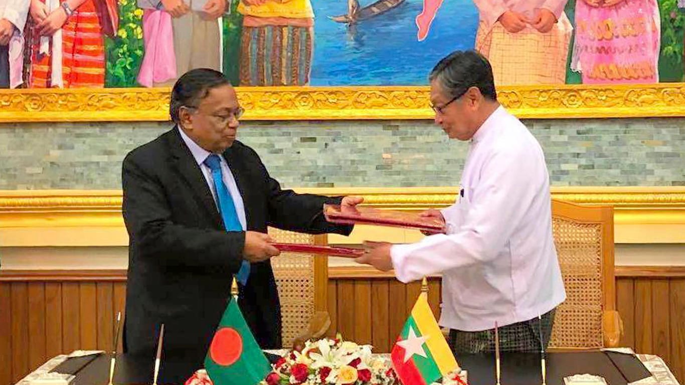 Myanmar und Bangladesch haben eine Grundsatzeinigung zu Flüchtlingen unterschrieben.