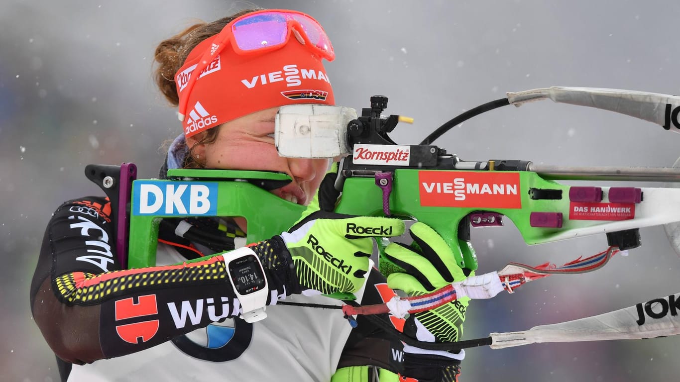 Biathlon-Weltcup: Laura Dahlmeier gilt als Favoritin bei den Damen.