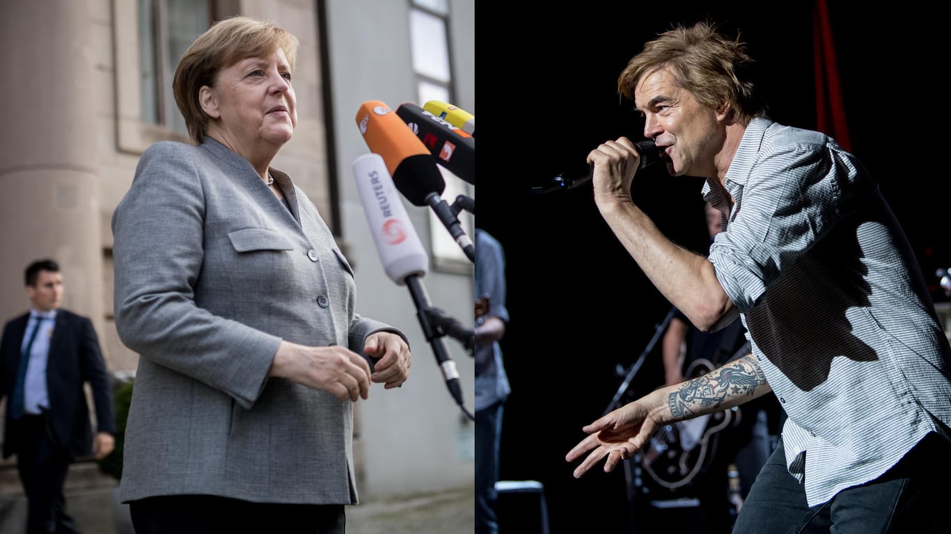 Die Beziehung von Angela Merkel und Toten-Hosen-Sänger Campino war lange Zeit nicht unbedingt von großer Hochachtung füreinander bestimmt.
