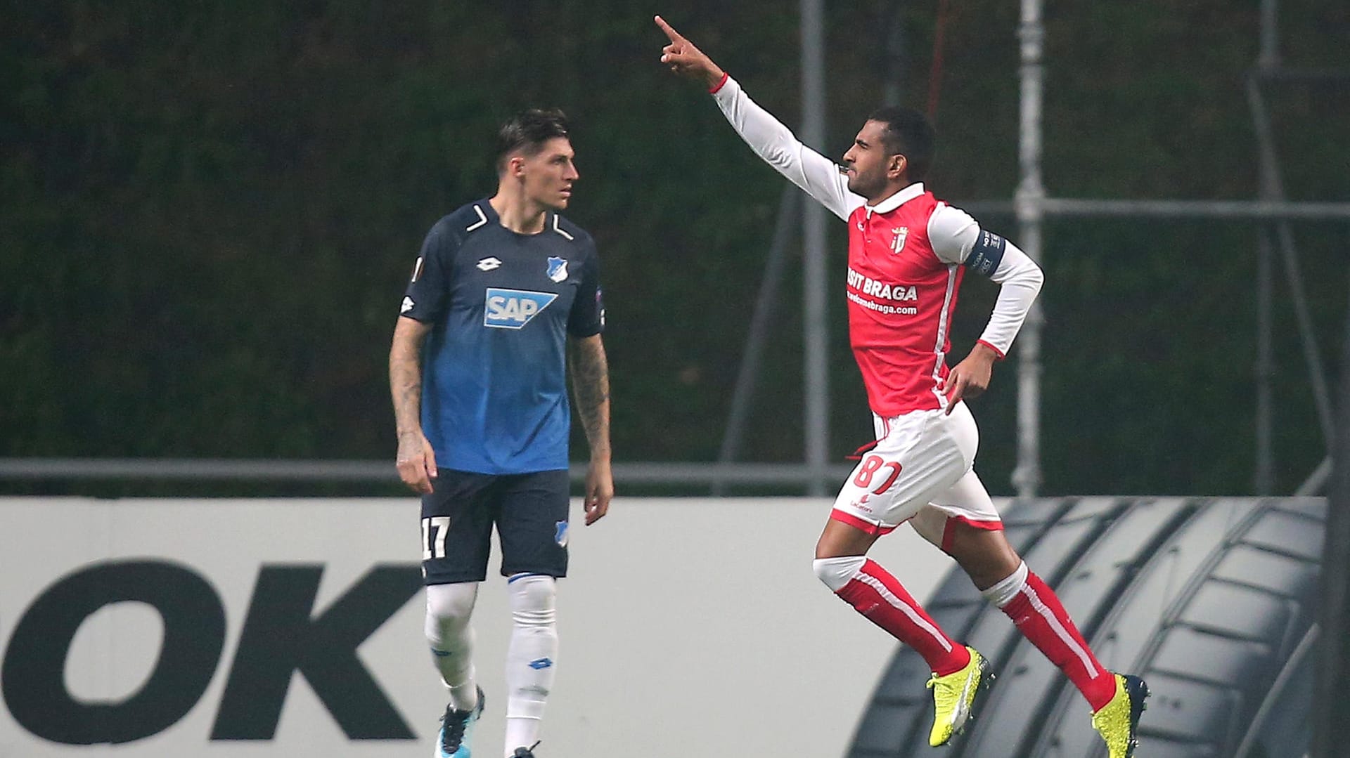 Marcelo Goiano (rechts) brachte Braga früh auf die Siegerstraße.