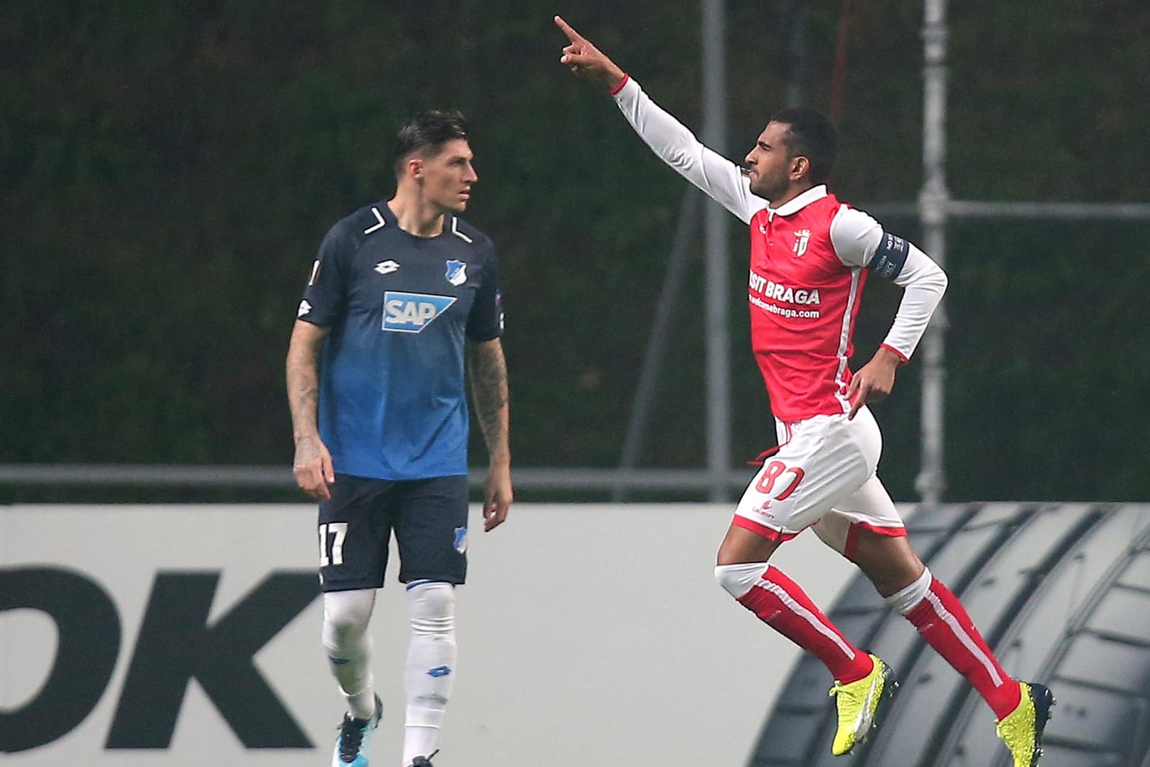 Marcelo Goiano (rechts) brachte Braga früh auf die Siegerstraße.