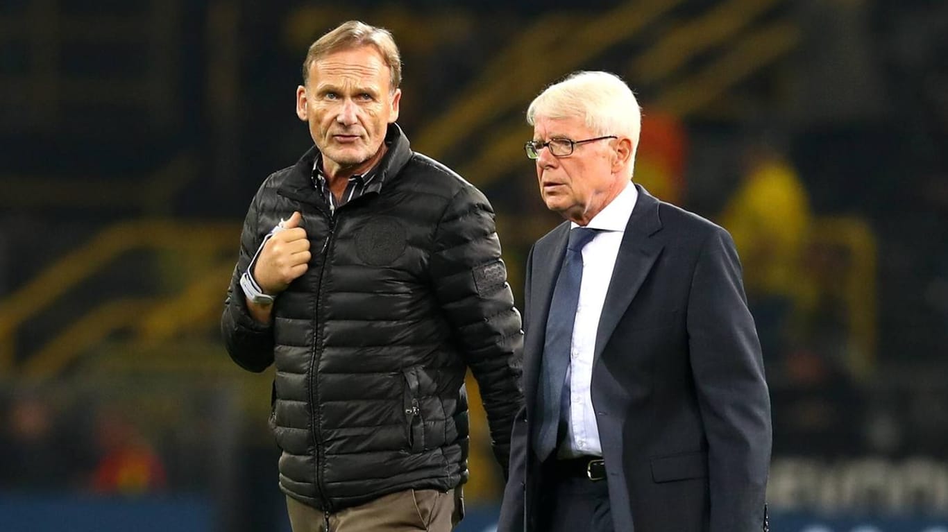 Starkes BVB-Duo: Geschäftsführer Hans-Joachim Watzke (l.) und Präsident Dr. Reinhard Rauball wollen gemeinsam aus der sportlichen Krise.
