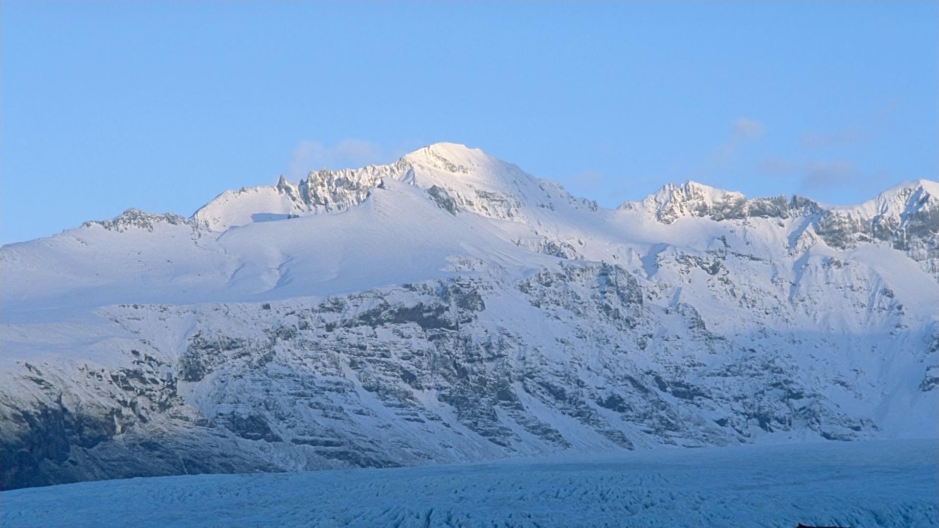 Der Gipfel des Öræfajökull auf Island.