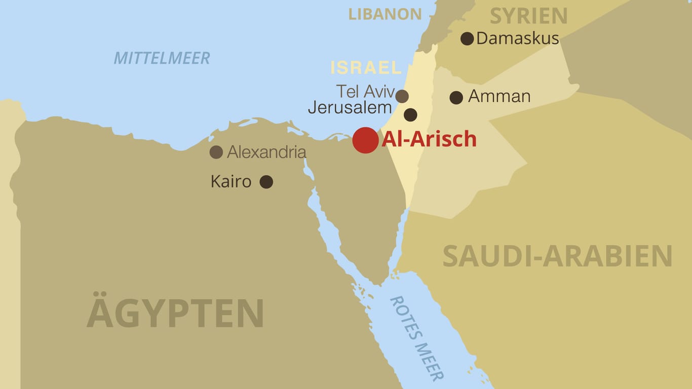 Bei dem Anschlag auf eine Moschee in der Nähe von Al-Arisch sind zahlreiche Menschen getötet worden.