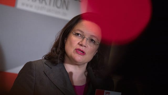 SPD-Fraktionschef Andrea Nahles.