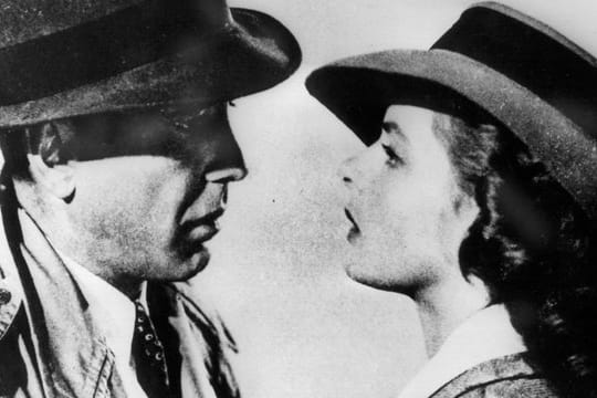 Humphrey Bogart als Rick und Ingrid Bergman als Ilsa im Filmklassiker "Casablanca" (1942).