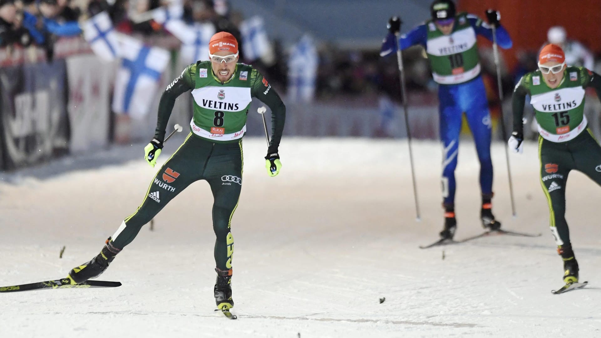 Johannes Rydzek (l.) holte bisher elf WM-Medaillen.