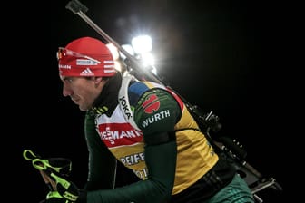 Arnd Peiffer rettete in Östersund Platz drei ins Ziel.