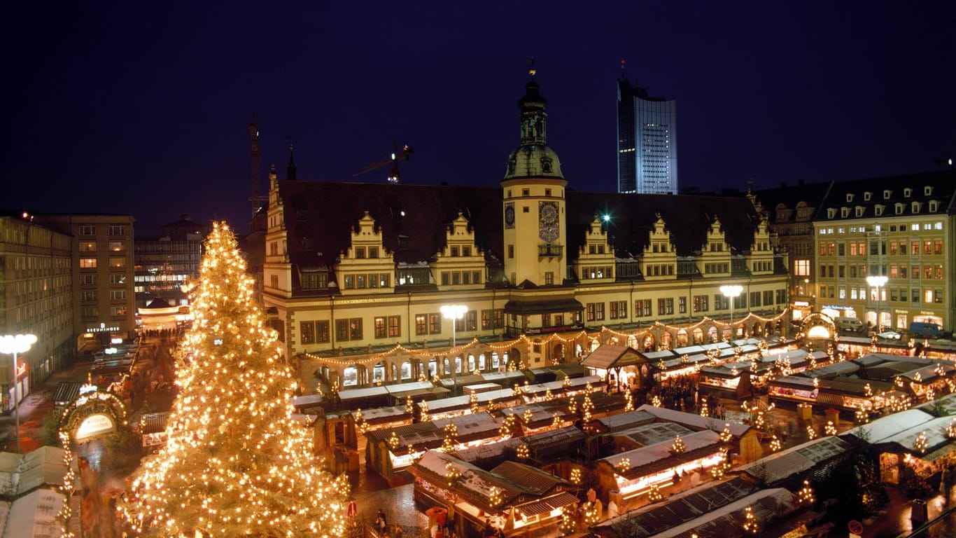 Weihnachtsmarkt Leipzig: Er ist einer der größten Weihanchtsmärkte Deutschlands.