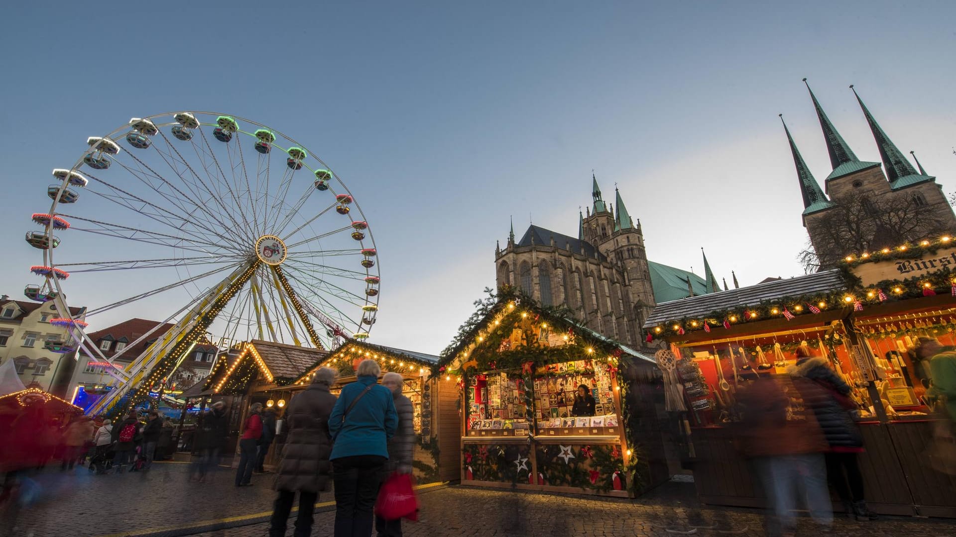 Erfurter Weihnachtsmarkt: Dieser Markt ist der größte Thüringens.