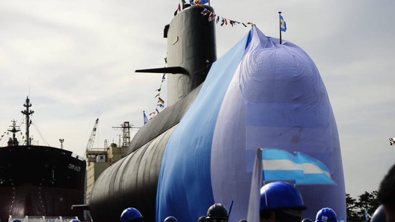 Das U-Boot "ARA San Juan" im Jahr 2011 im Marine-Industriekomplex Cinar in Buenos Aires.