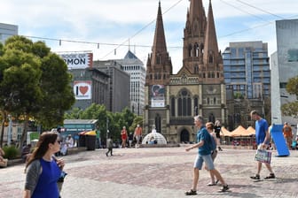 Federation Square im Zentrum von Melbourne ist eine beliebtes Feierziel am Silvester.